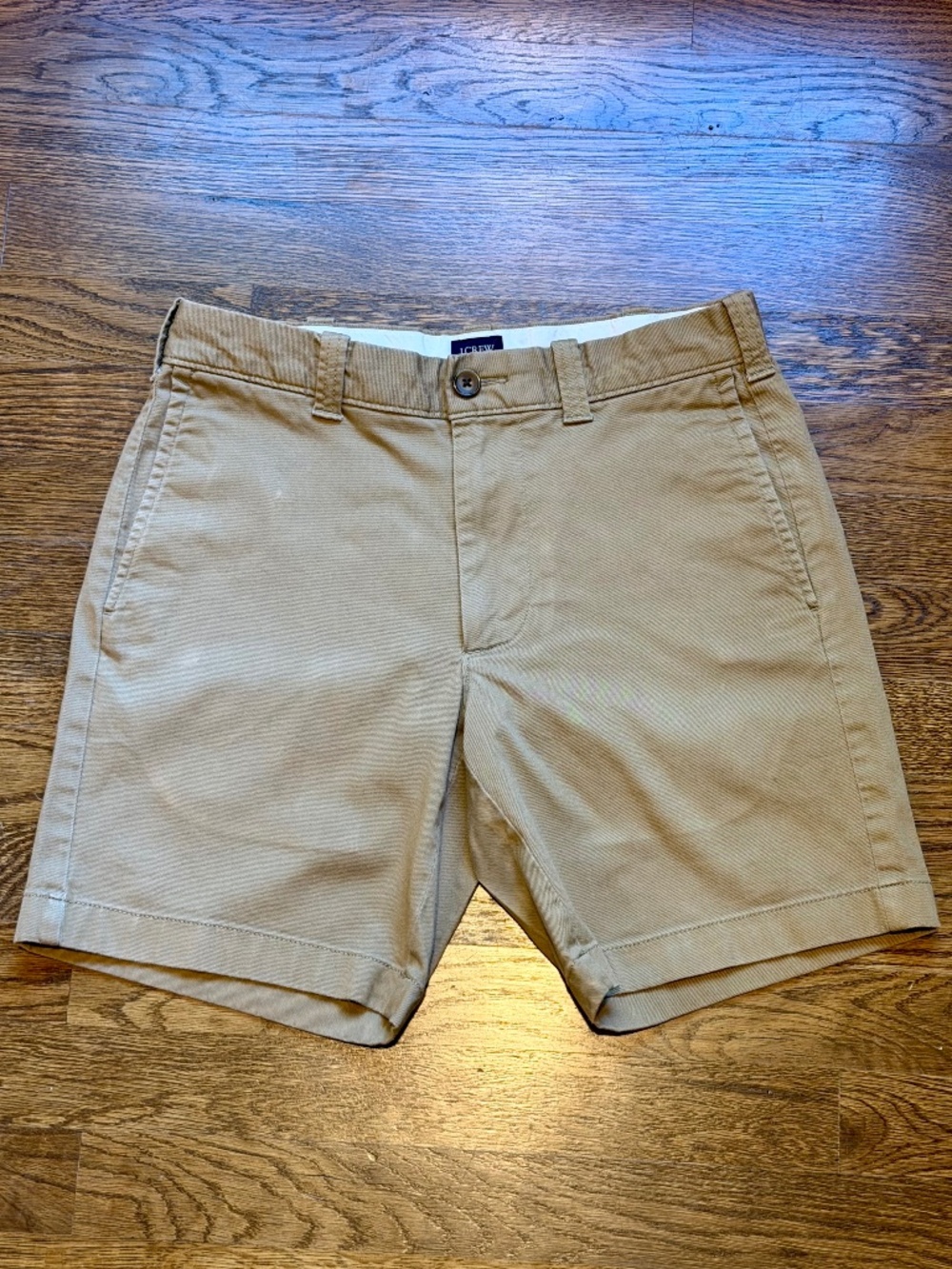 J.Crew Factory Men’s 7” Flex Chino Shorts Khaki Size 28